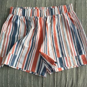 Striped Women's Shorts - Multicolor